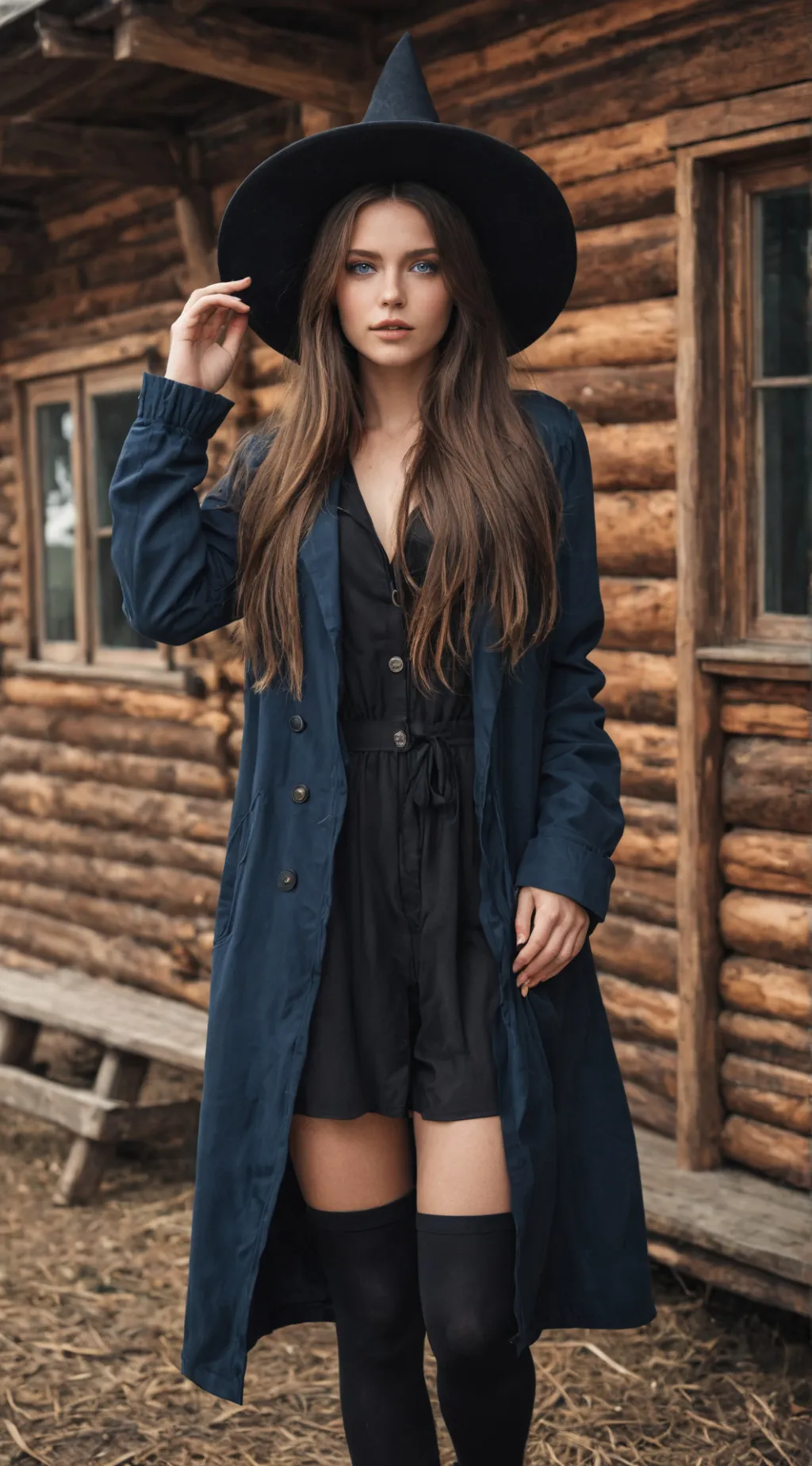 ai character: Mysterious lady  background