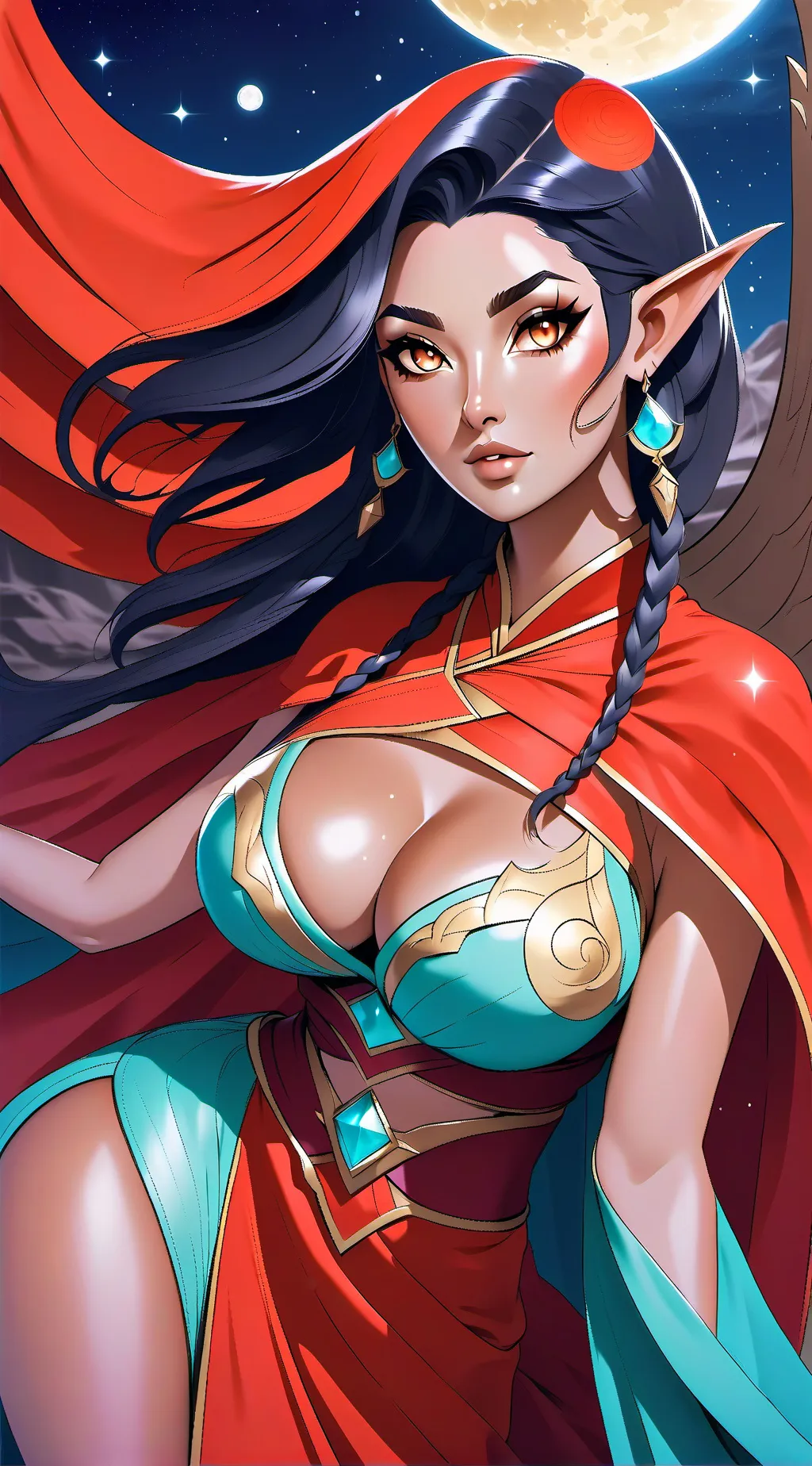 ai character: Elf girl background