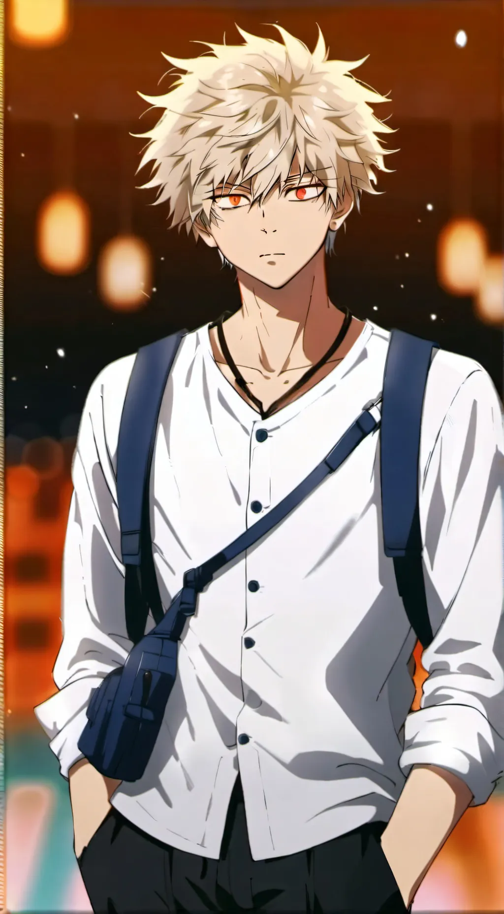 ai character: Mha <3 background