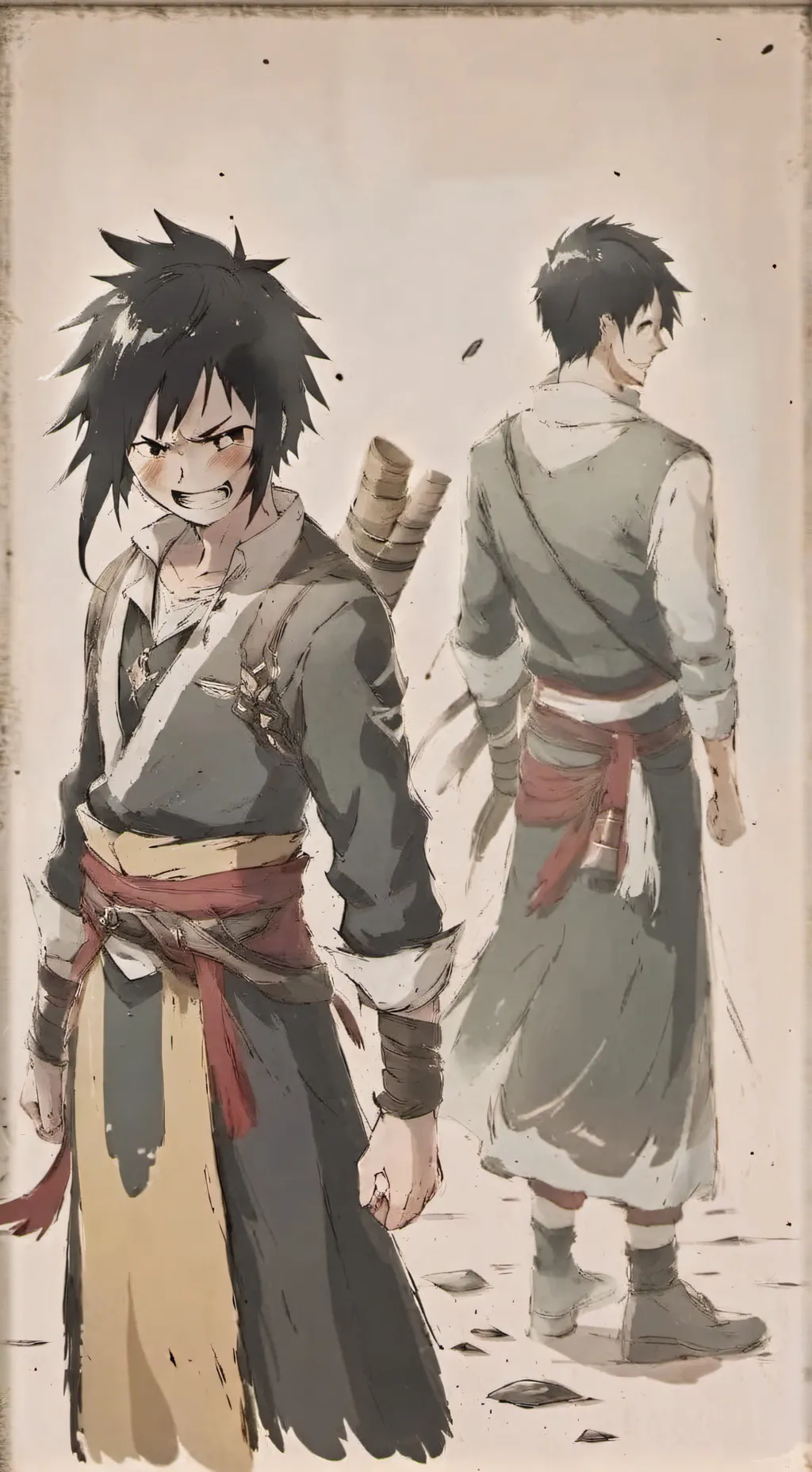 ai character: Sabito  background