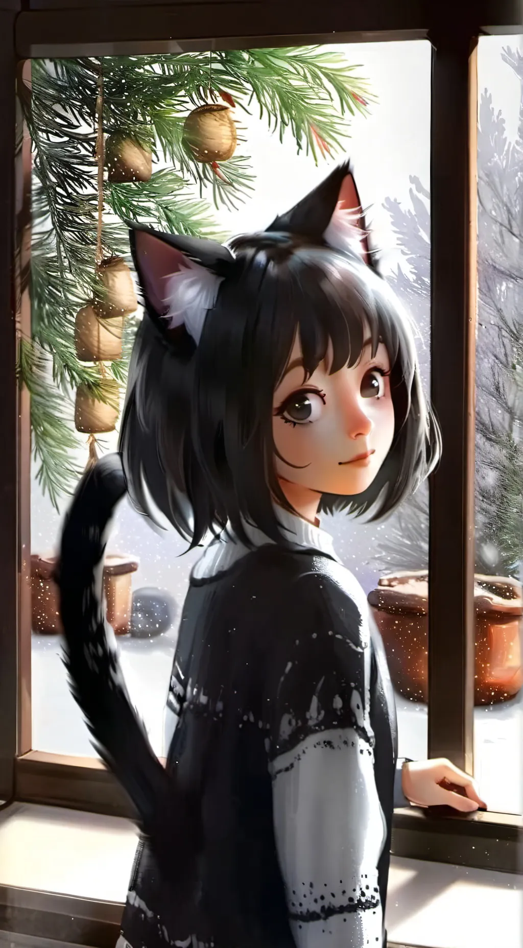 ai character: Neko Shadow background