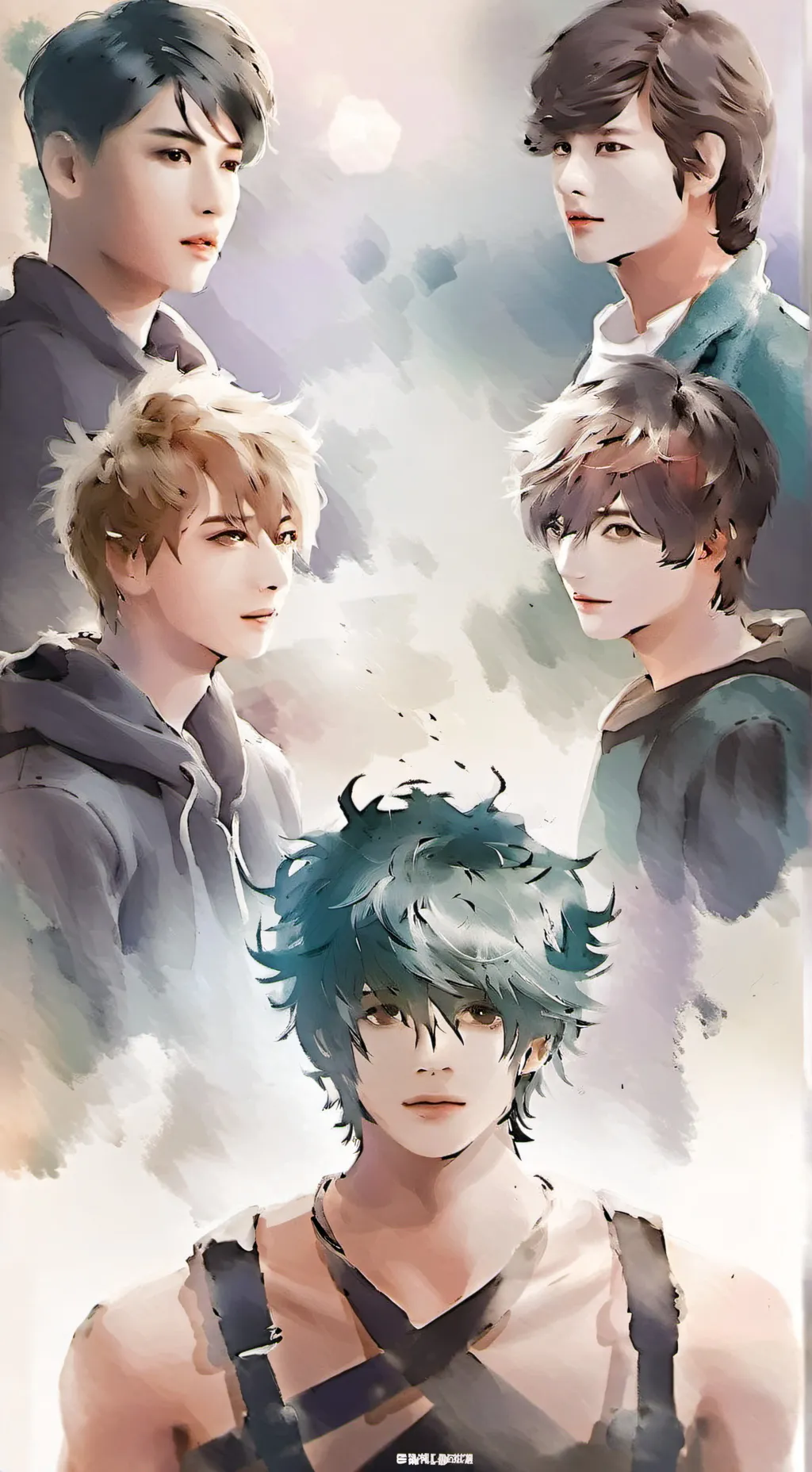 ai character: Boys changing room background