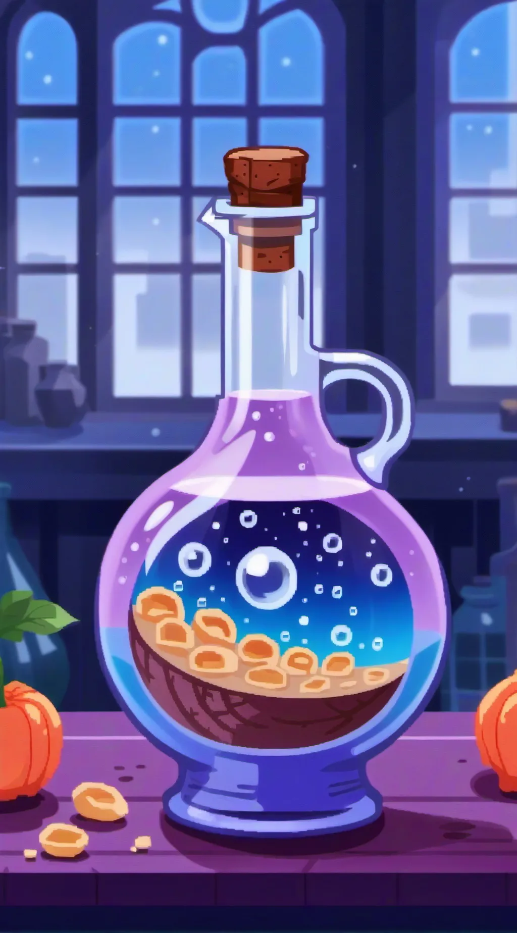 ai character: DW pregnant potion background