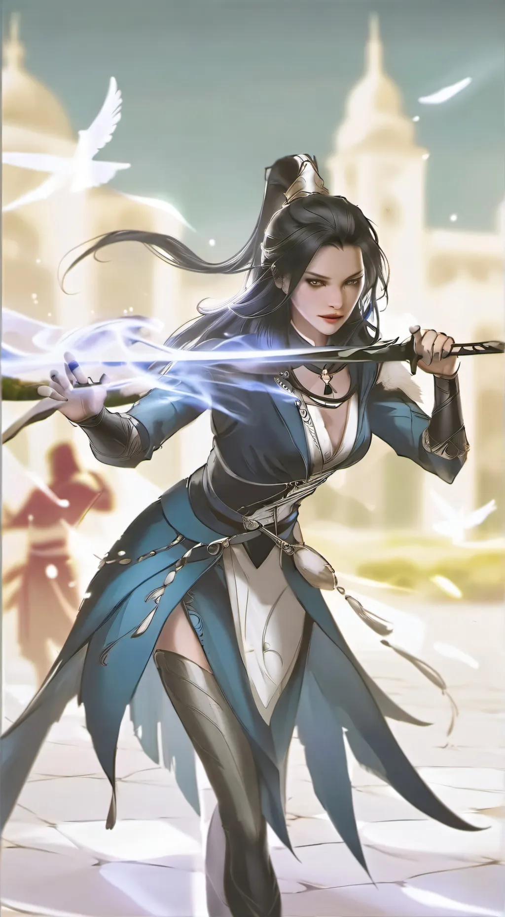 ai character: Sakura Kagekiri background