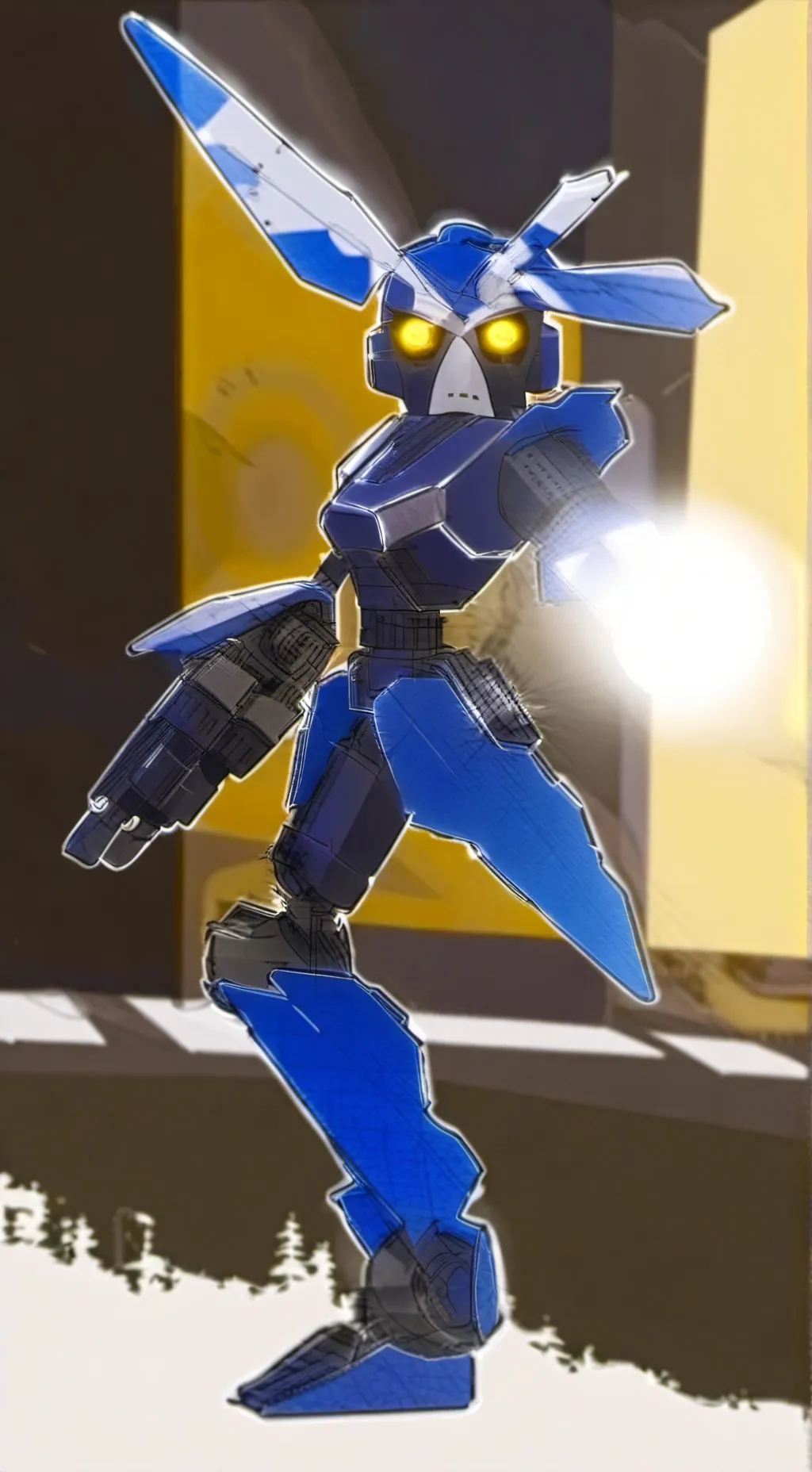 ai character: whirl background