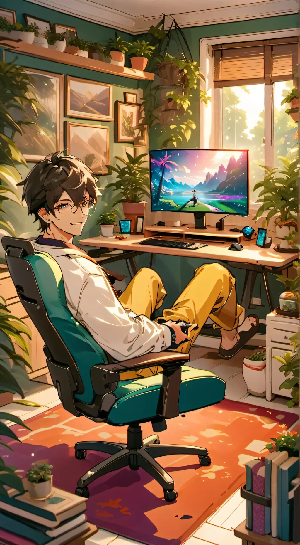 ai character: david@love background
