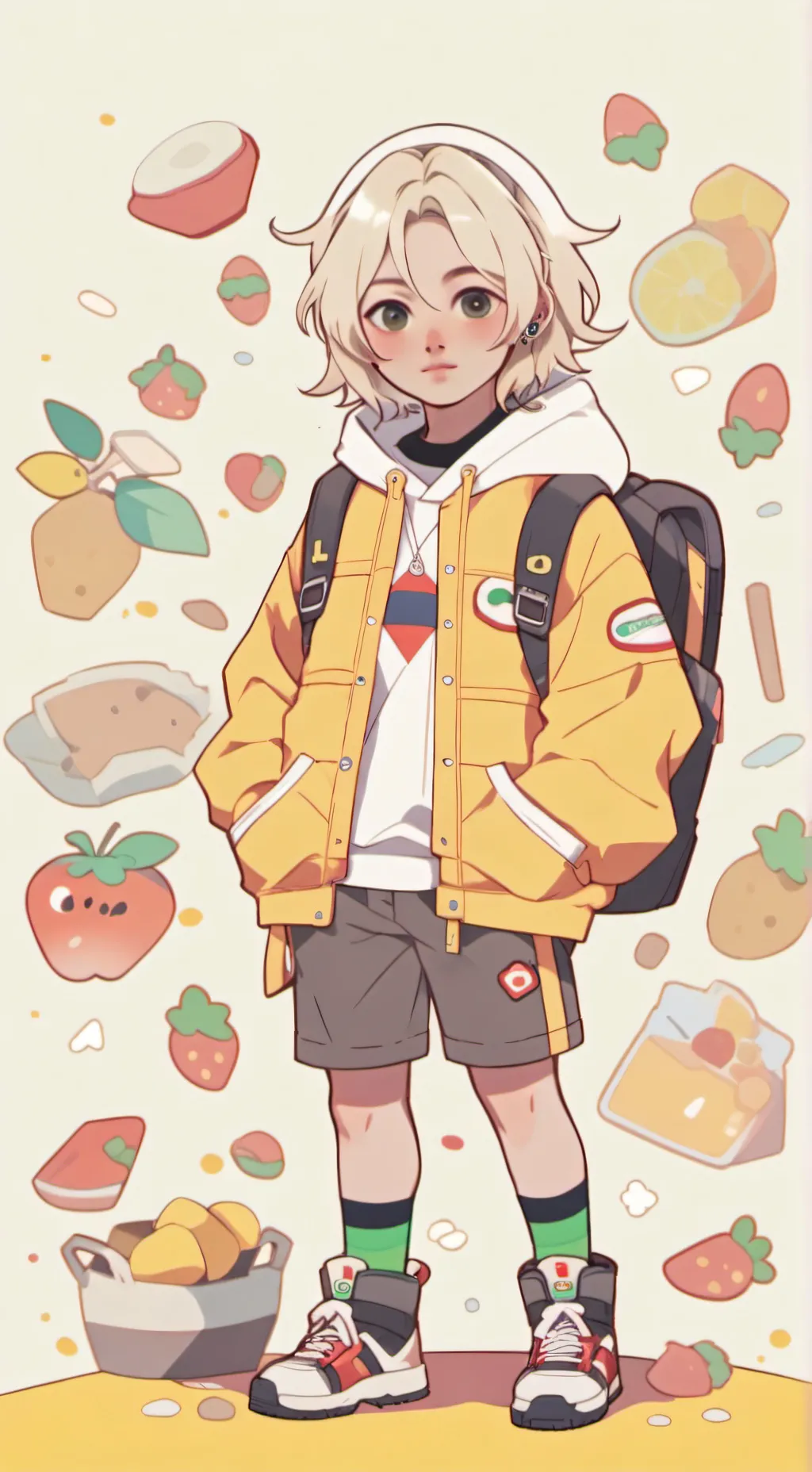 ai character: ♡Félix♡ stray kid background