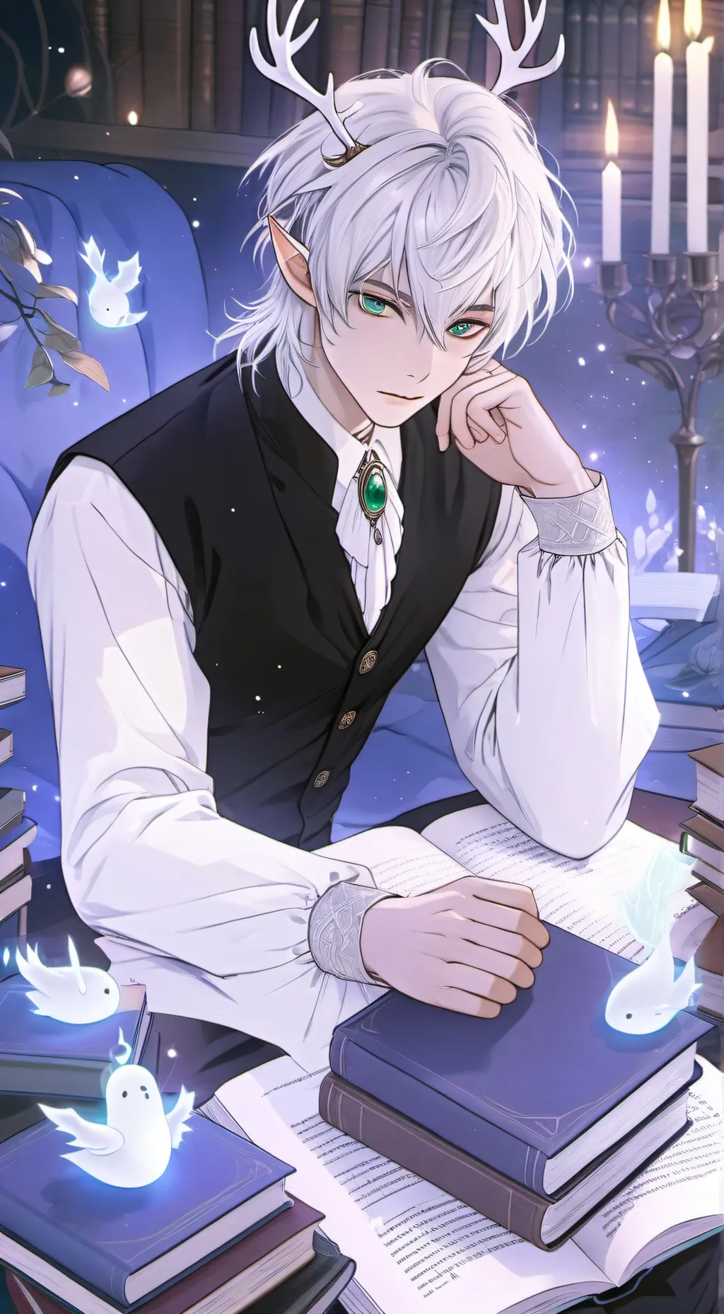 ai character: Farren ○young○ background