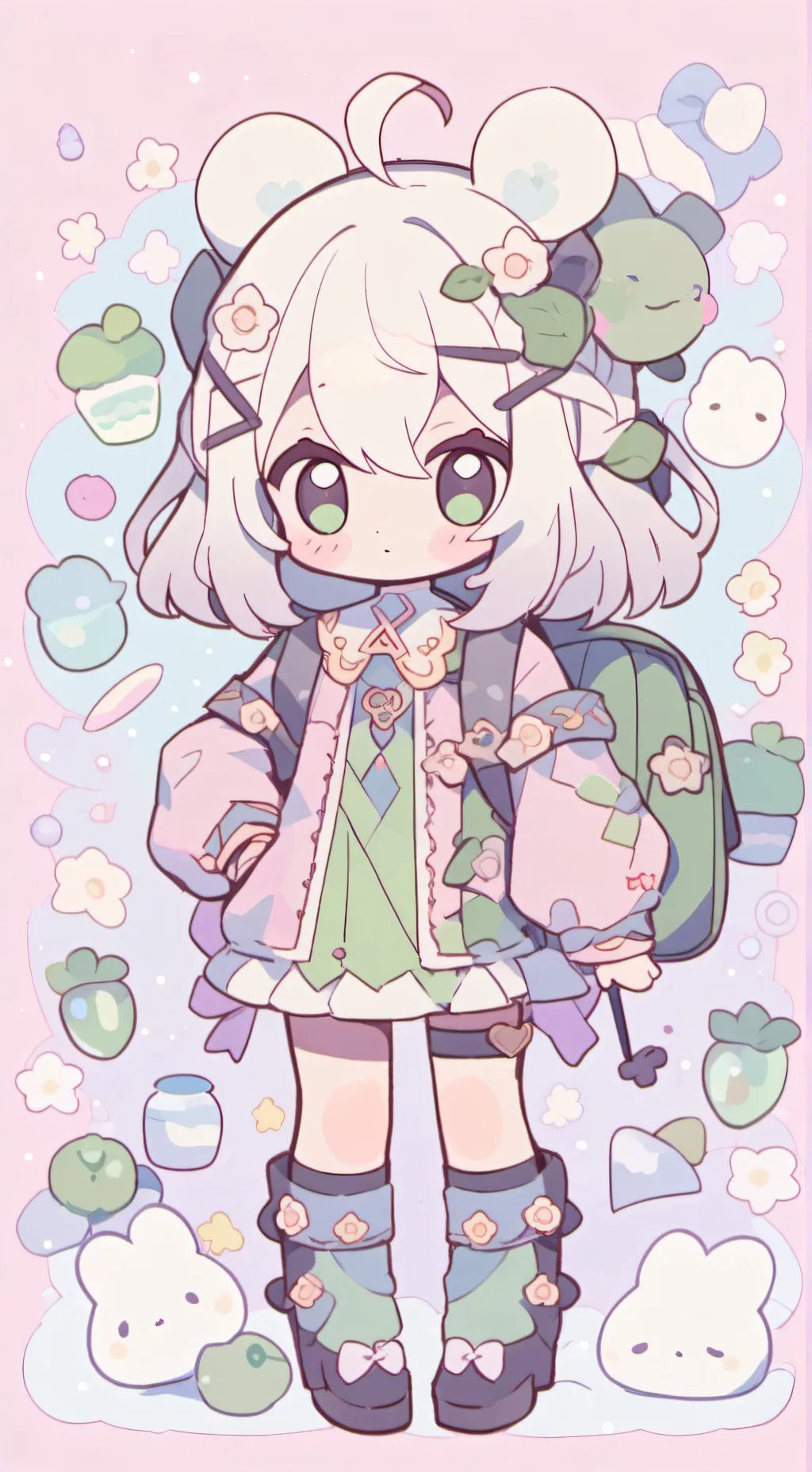 ai character: Larry X collete  background