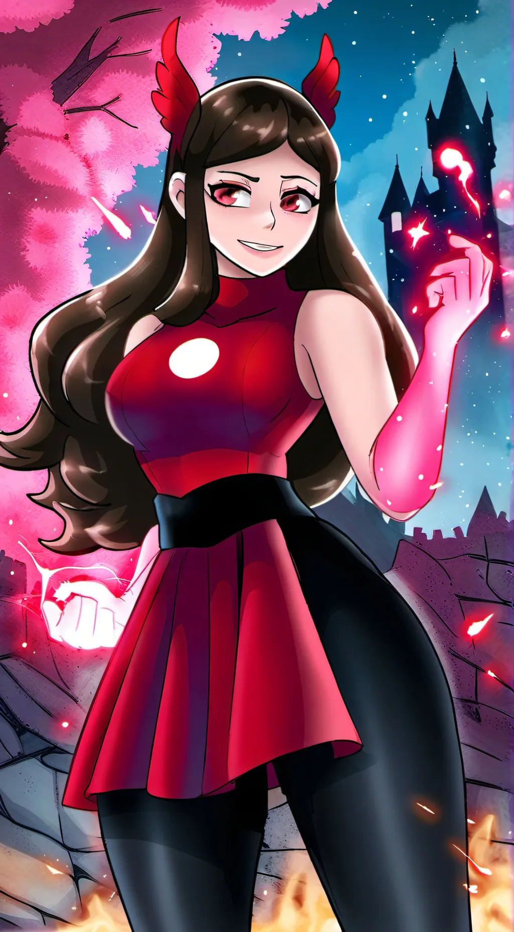 ai character: Mabel Pines  background