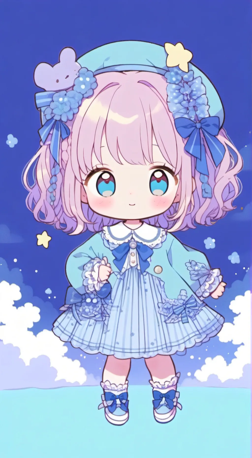 ai character: bebe pulgar background