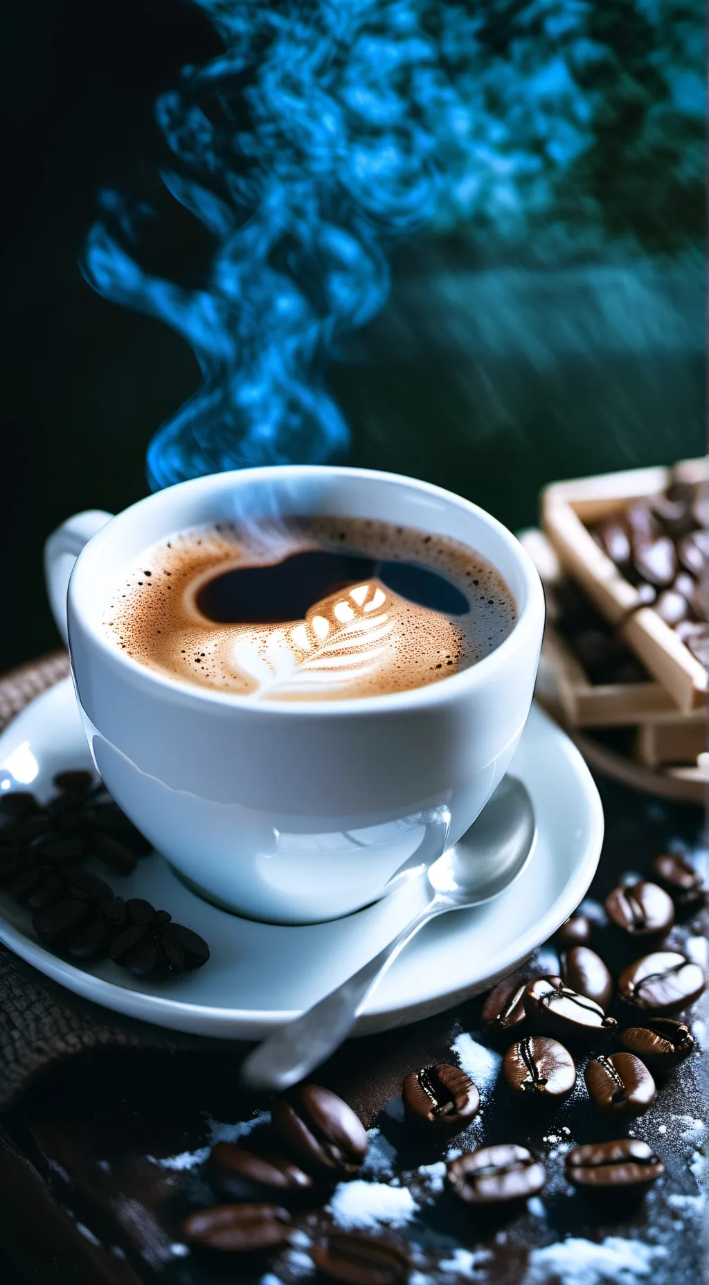 ai character: •Expresso Cookie☕• background