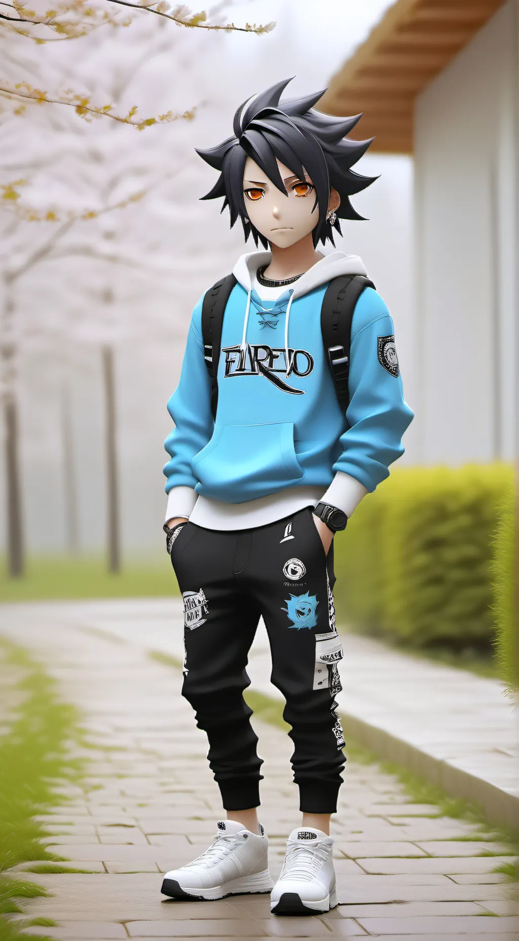 ai character: tomioka tu novio background