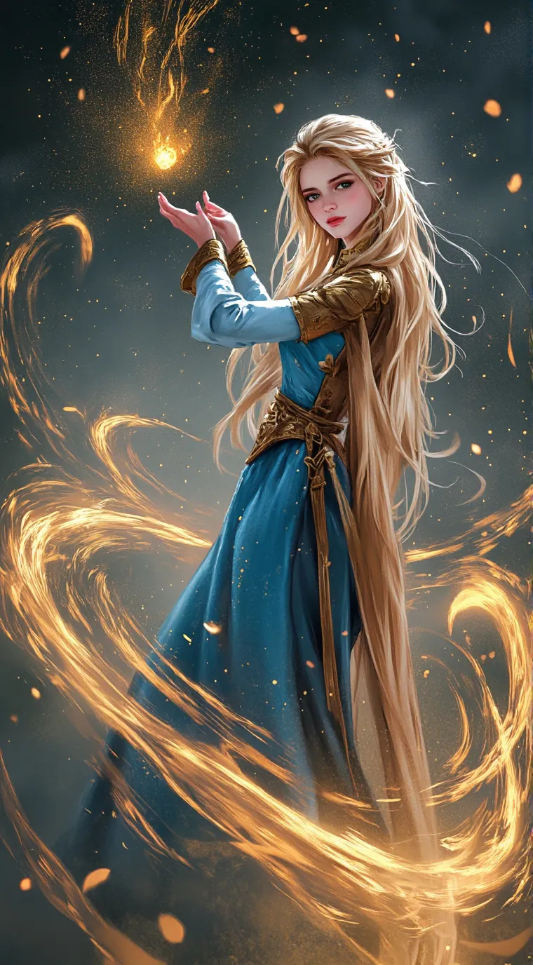 ai character: Rapunzel background