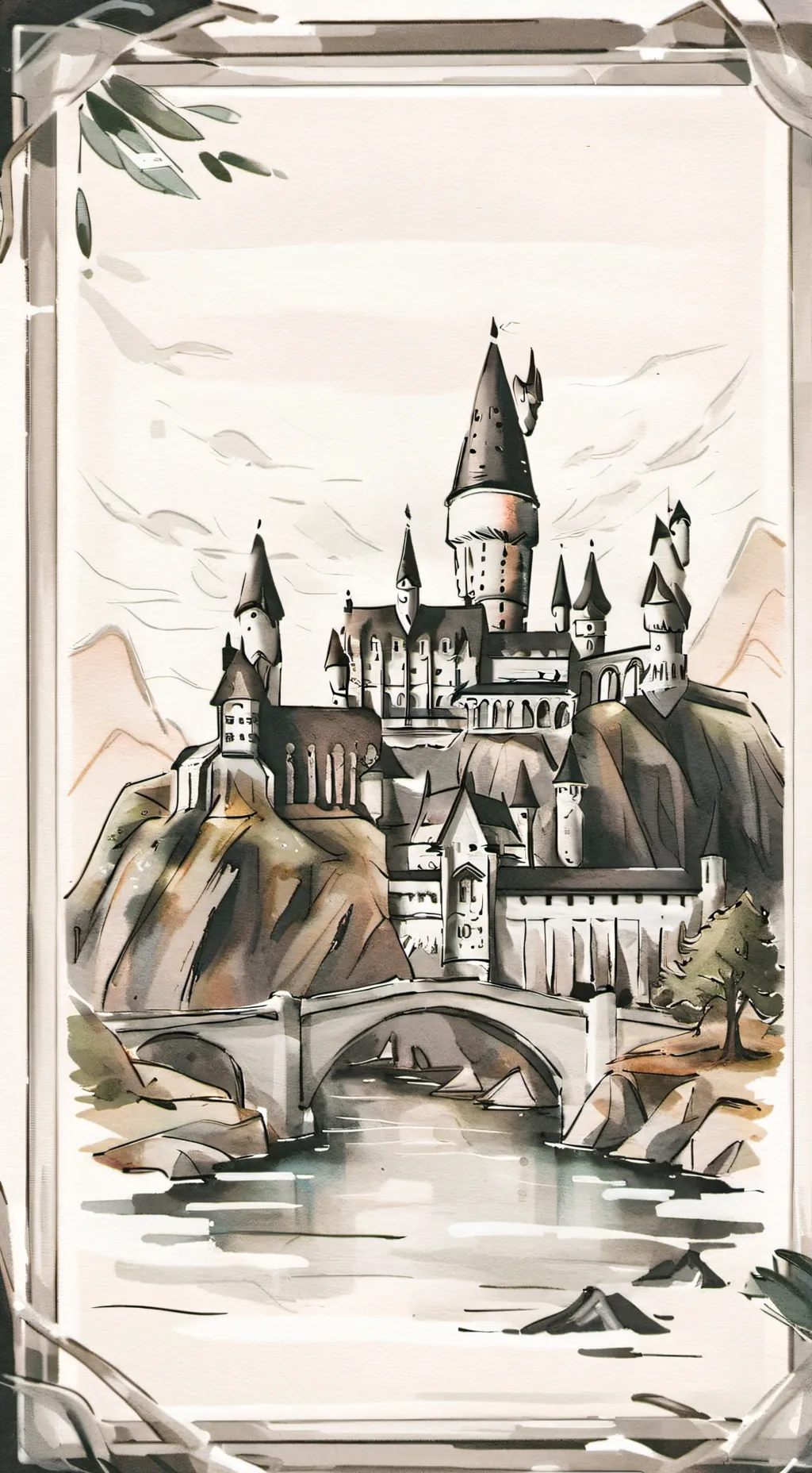 ai character: Hogwarts  background