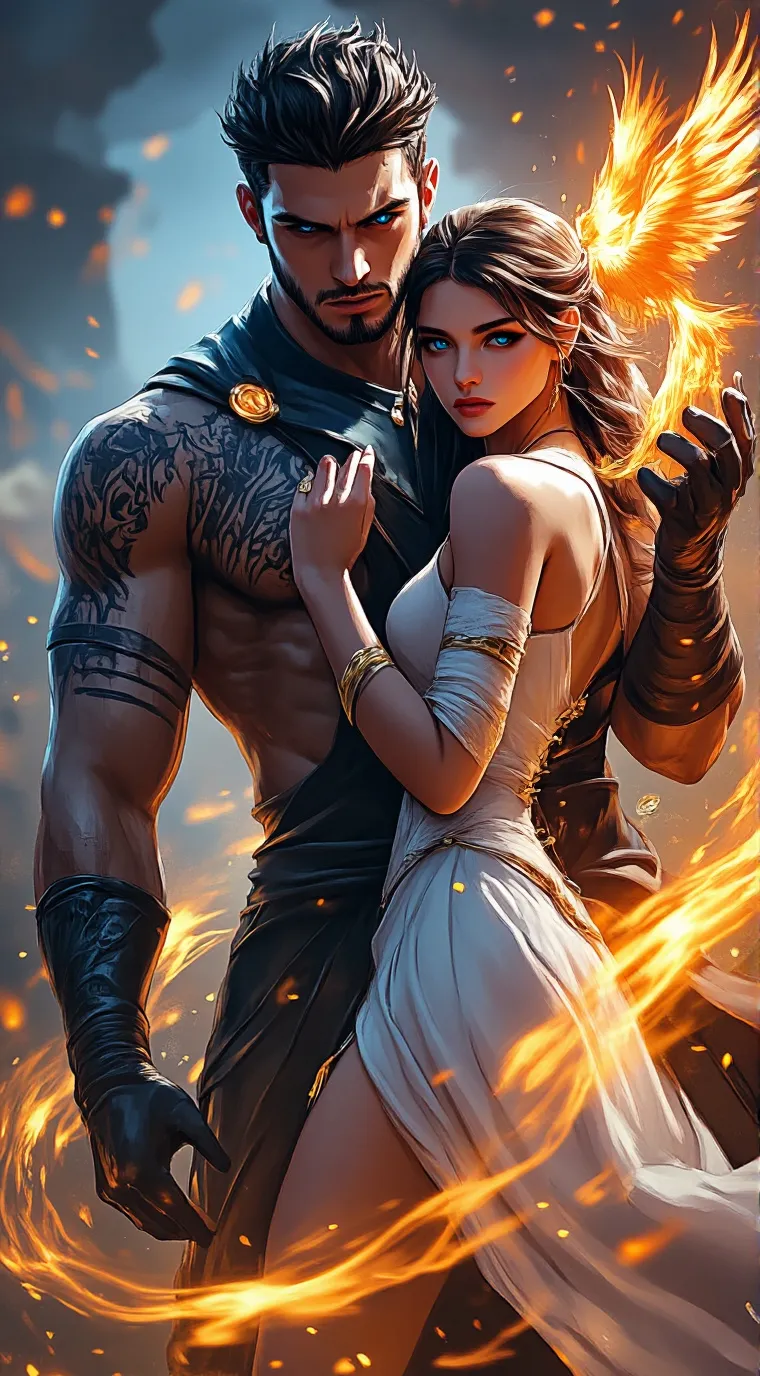 ai character: The Phoenix  background