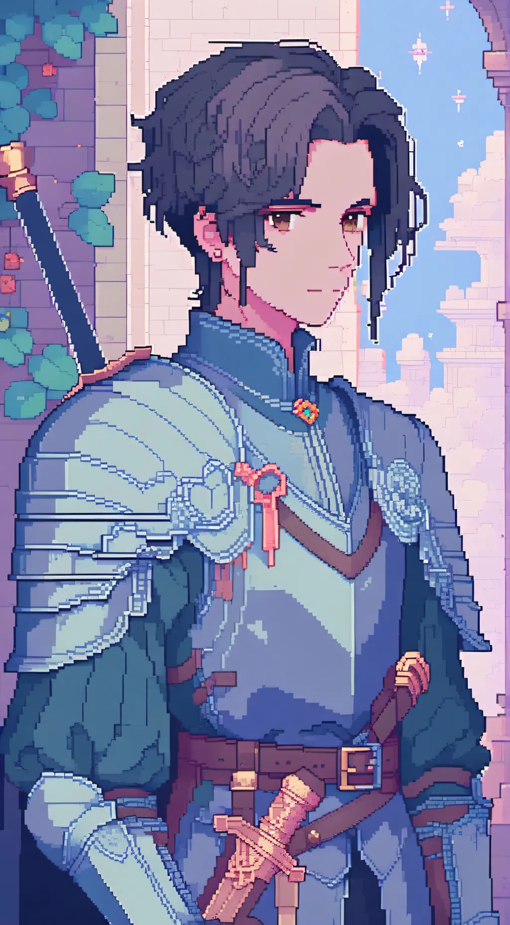 ai character: knight background