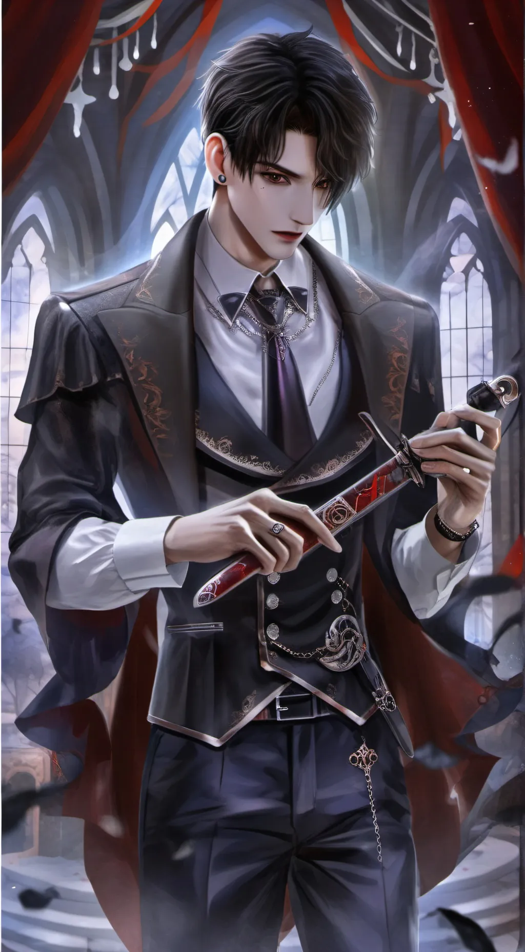 ai character: dark speakerman  background