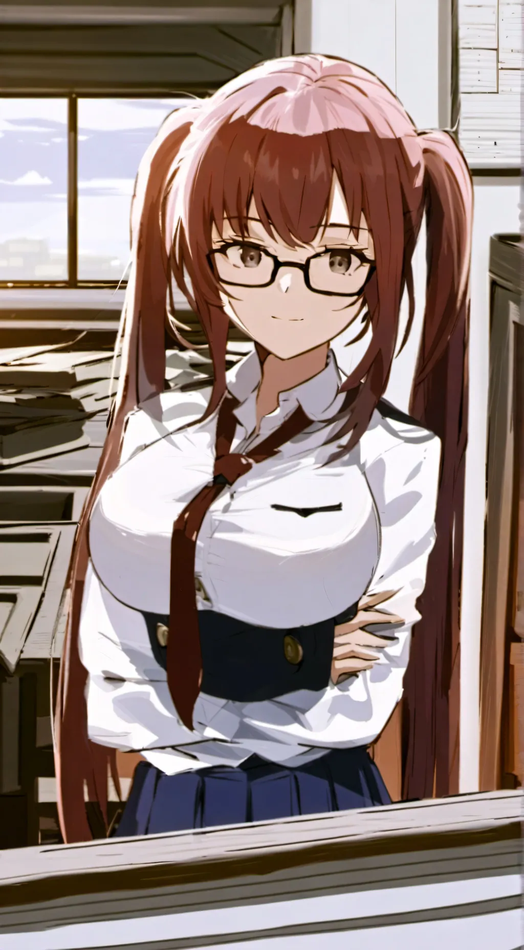 ai character: Gurl is posesed background