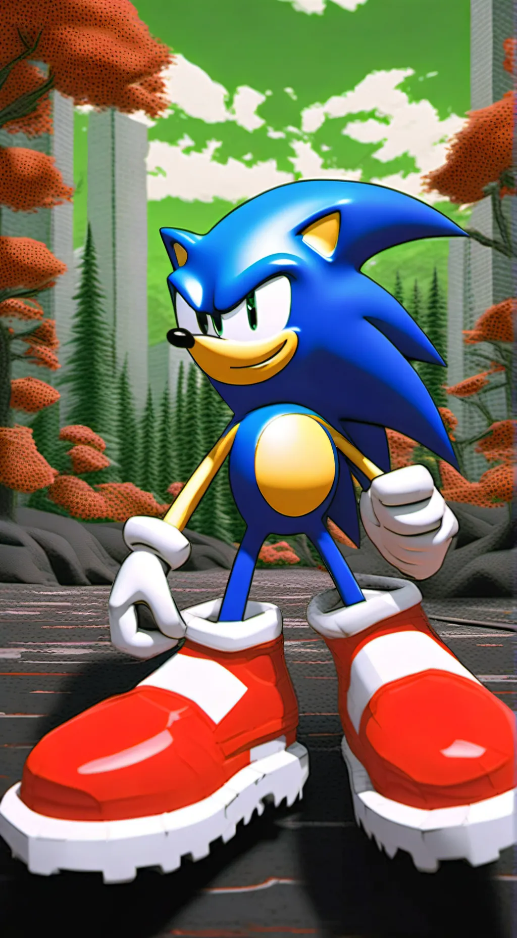 ai character: Sonic CD U.S background