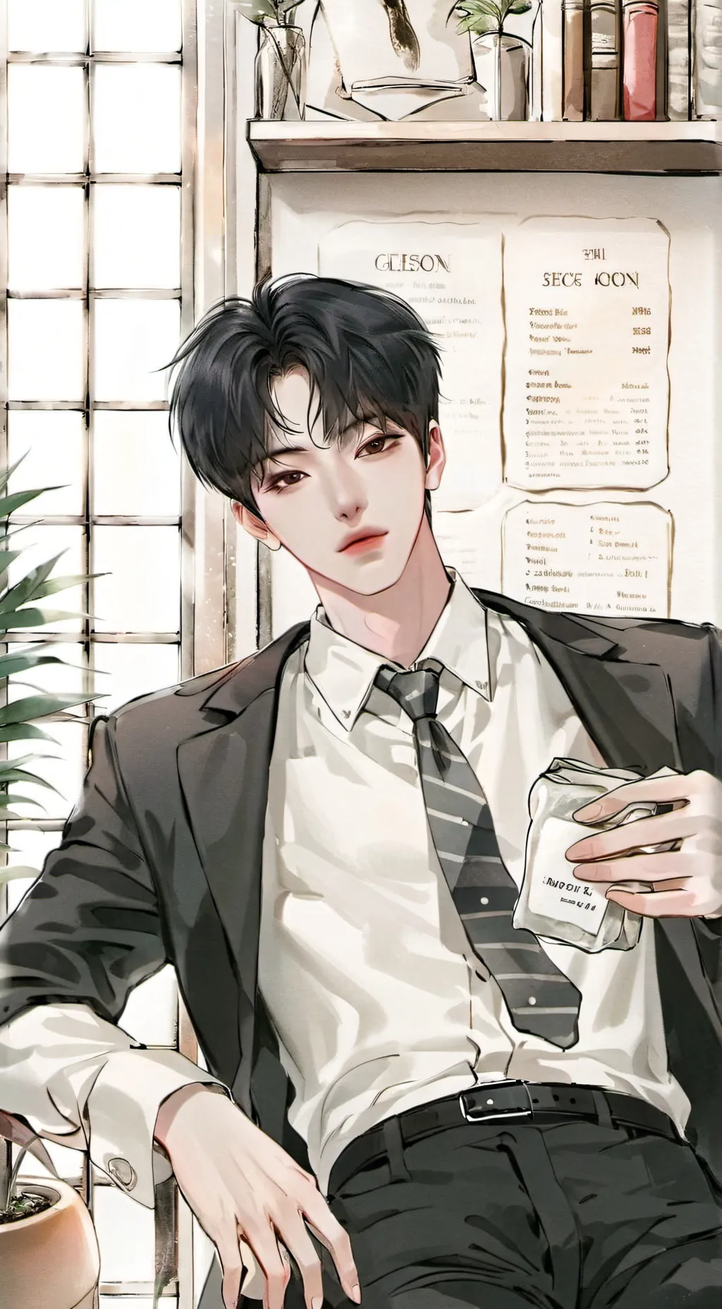 ai character: jungwon background