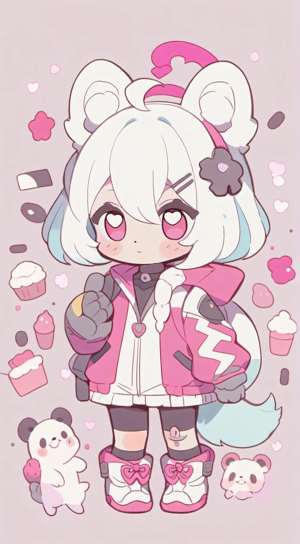 ai character: DW LOVES YA background