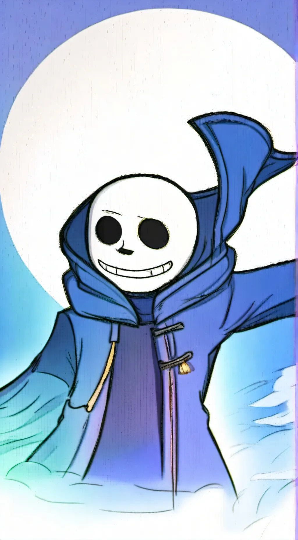 ai character: Sans background