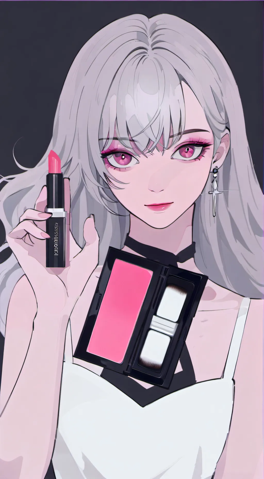ai character: Makeup artist  background