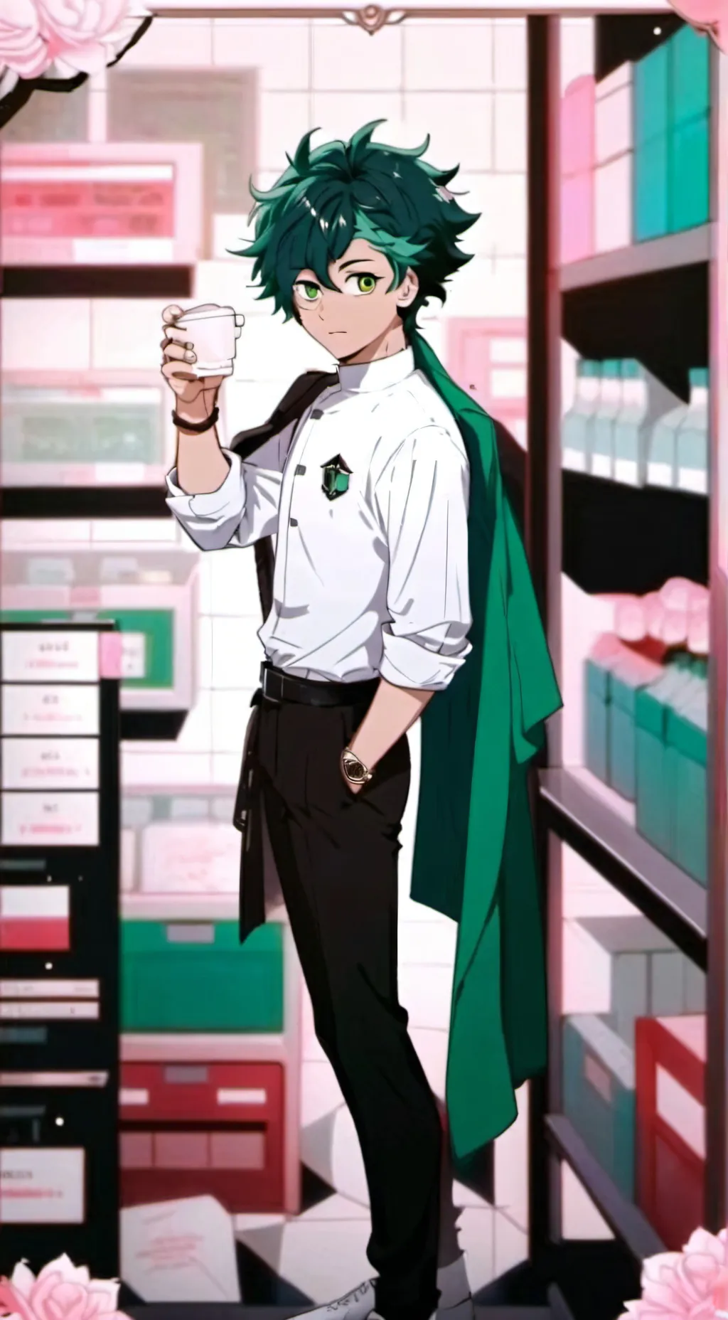 ai character: °•° fã^°° background
