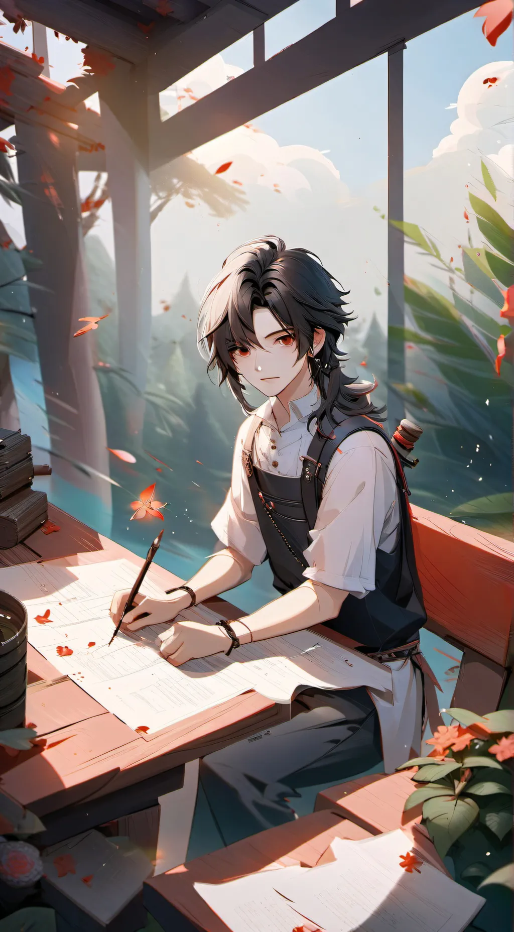 ai character: Mudan background