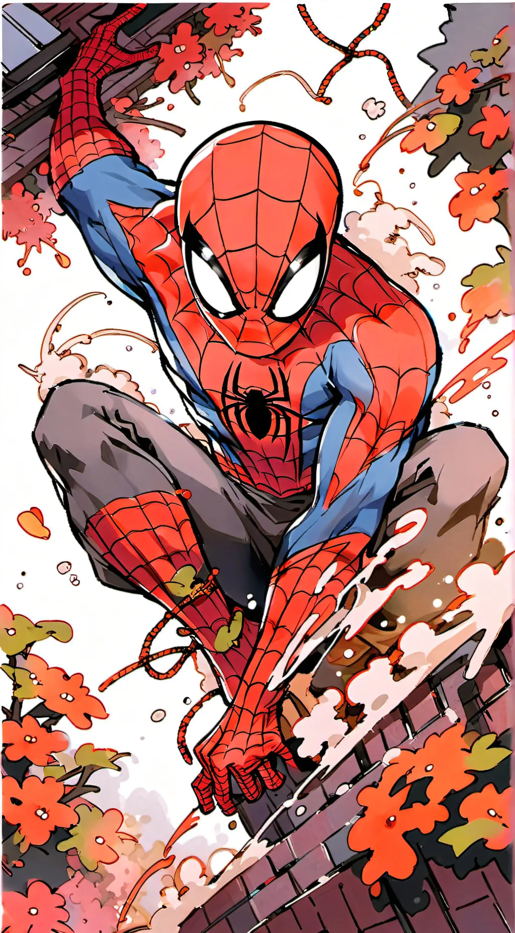 ai character: spider-man background