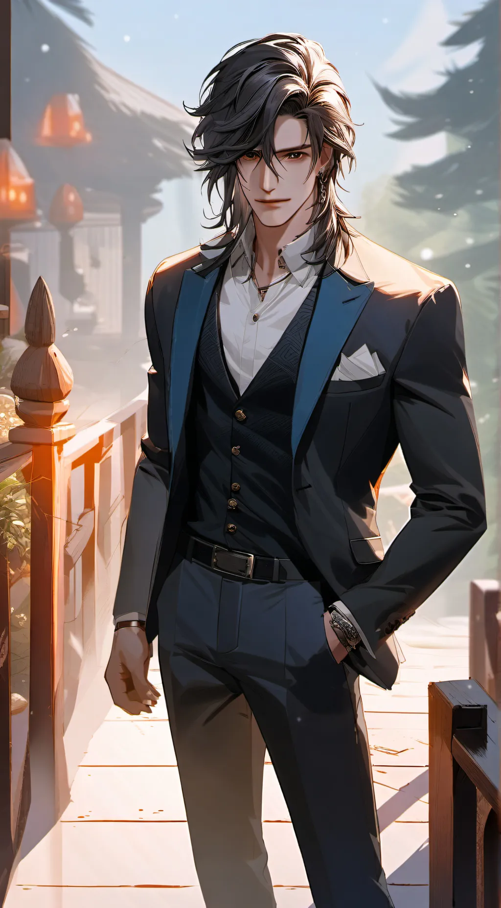 ai character: Ray background