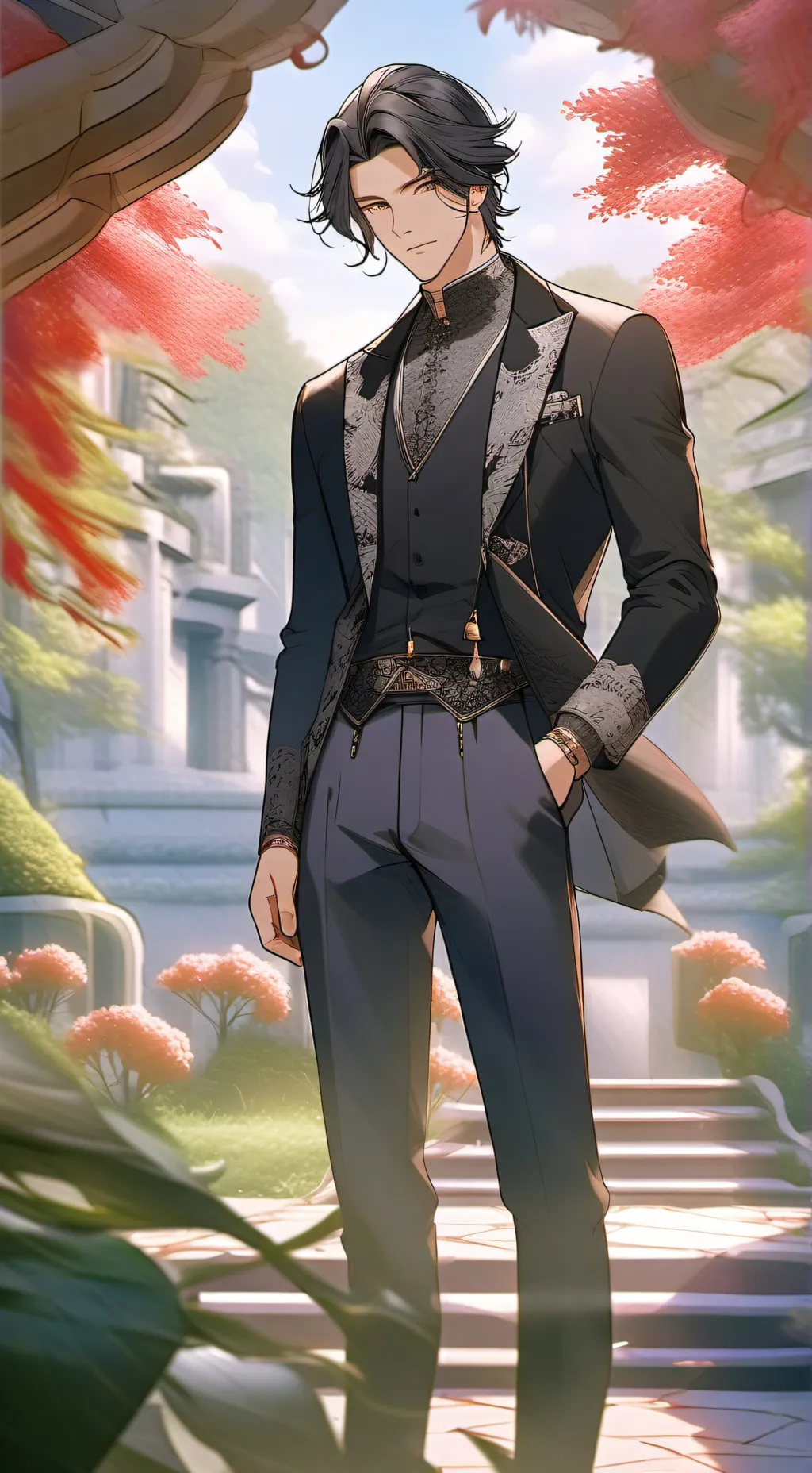 ai character: kayden  background