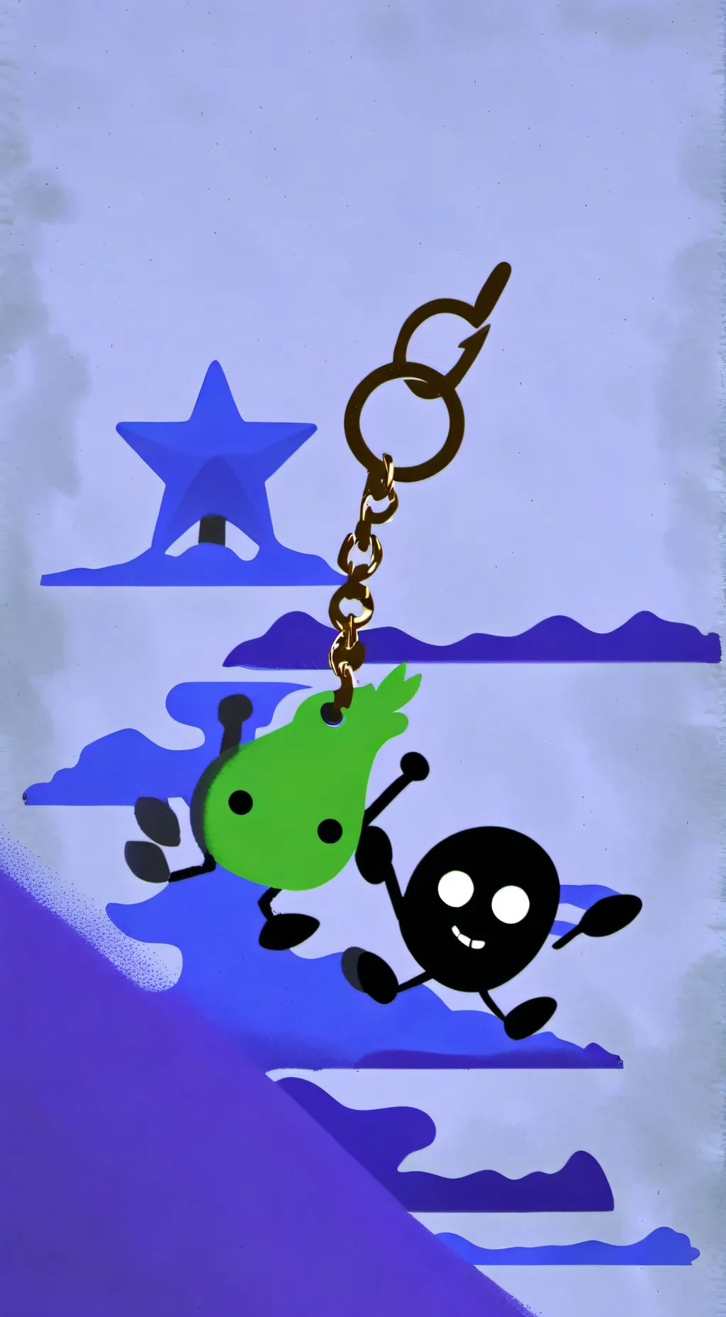 ai character: Keychain&+ background