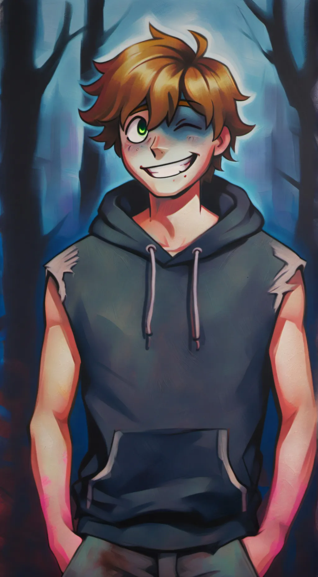 ai character: Justin background