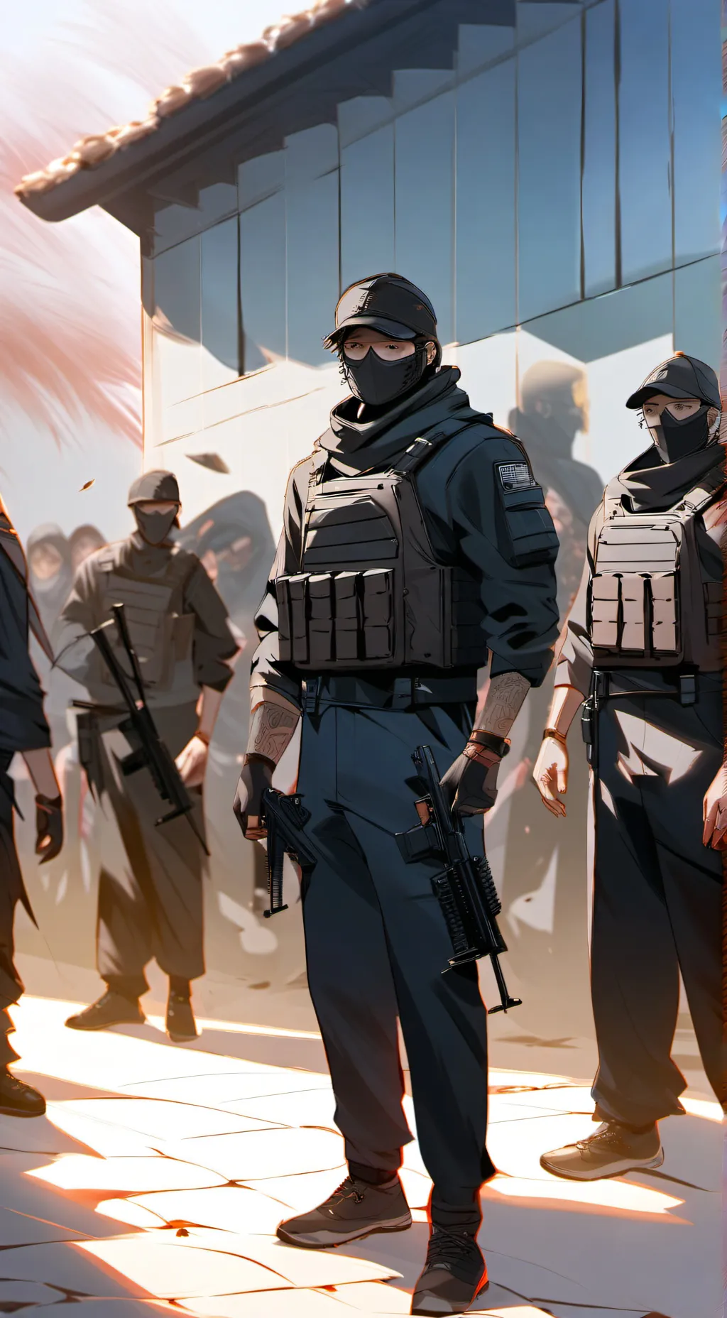 ai character: SWAT Team  background