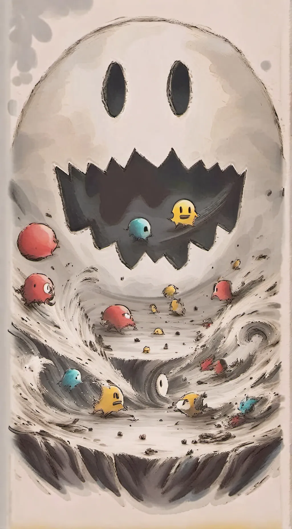 ai character: pac man background