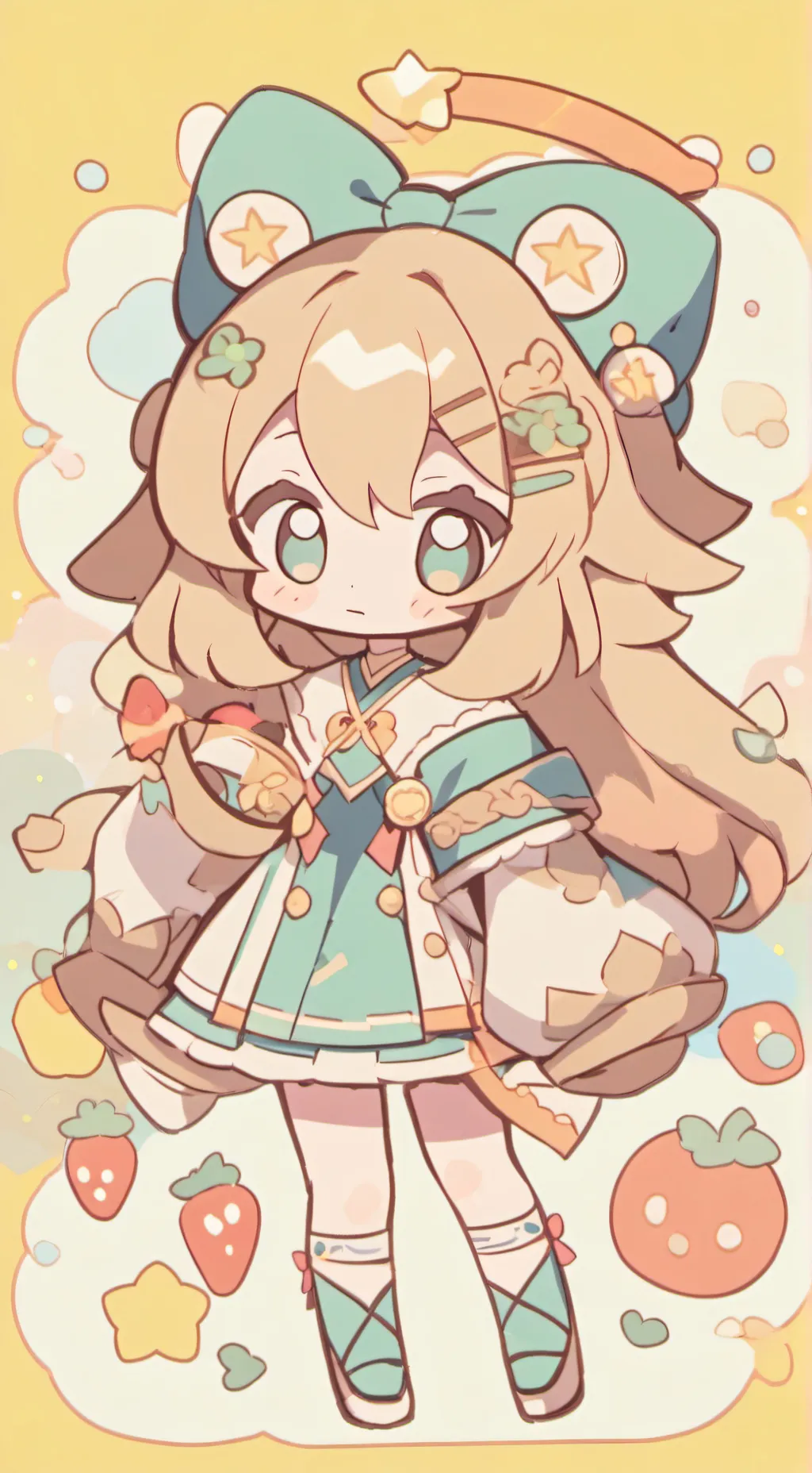 ai character: Sun background