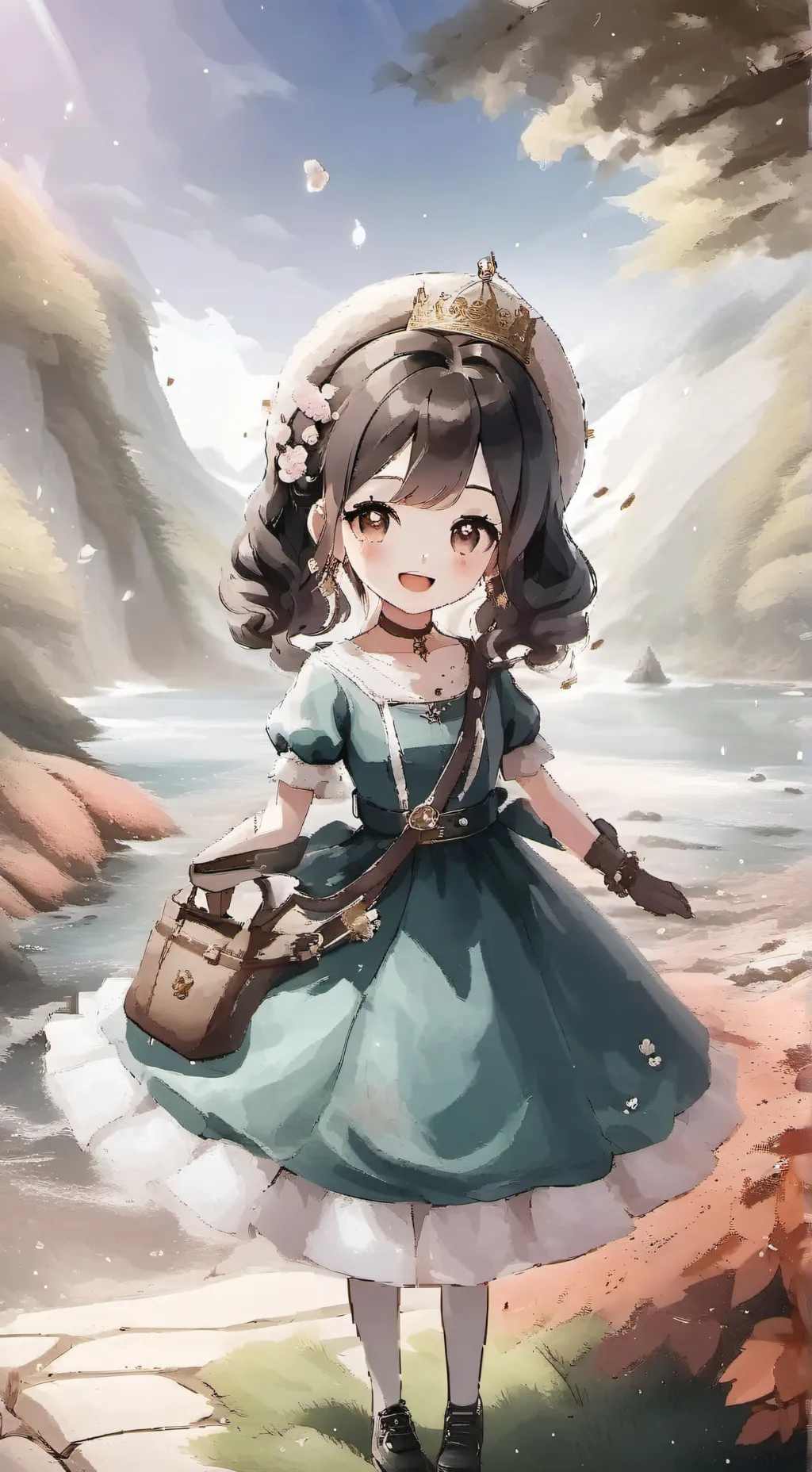 ai character: The lost princess👸 background