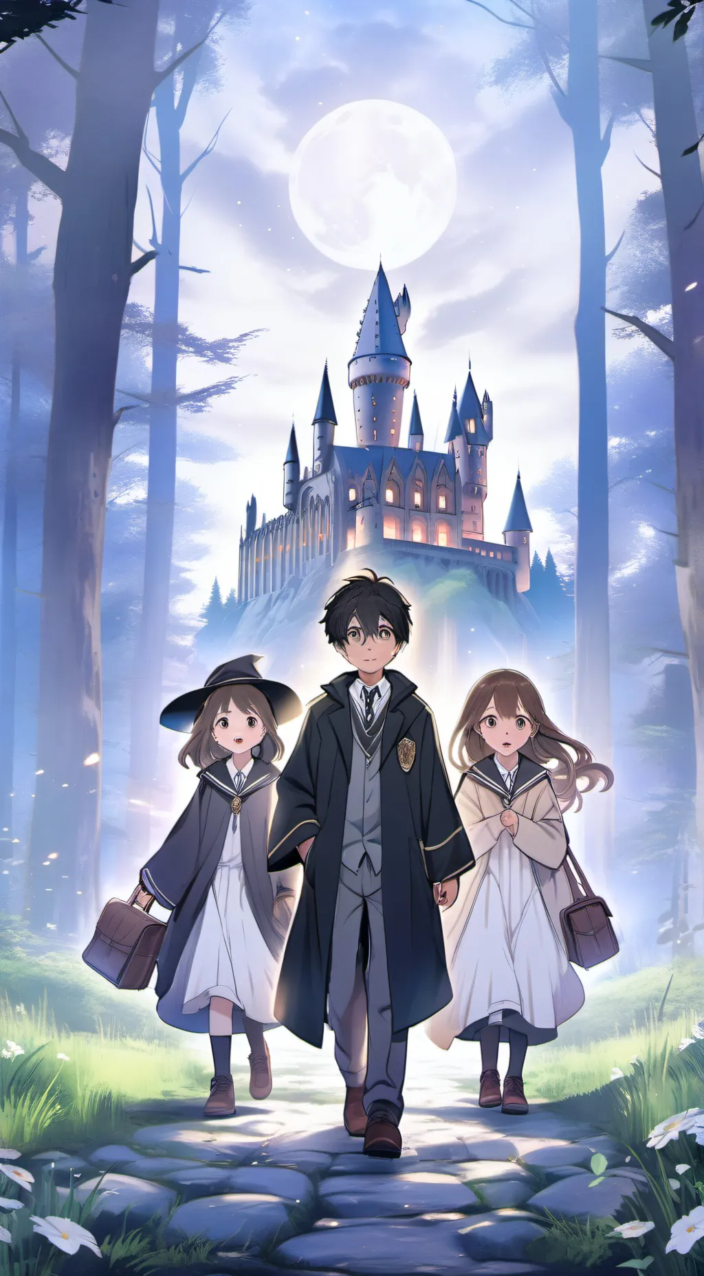 ai character: hogwarts × UA background
