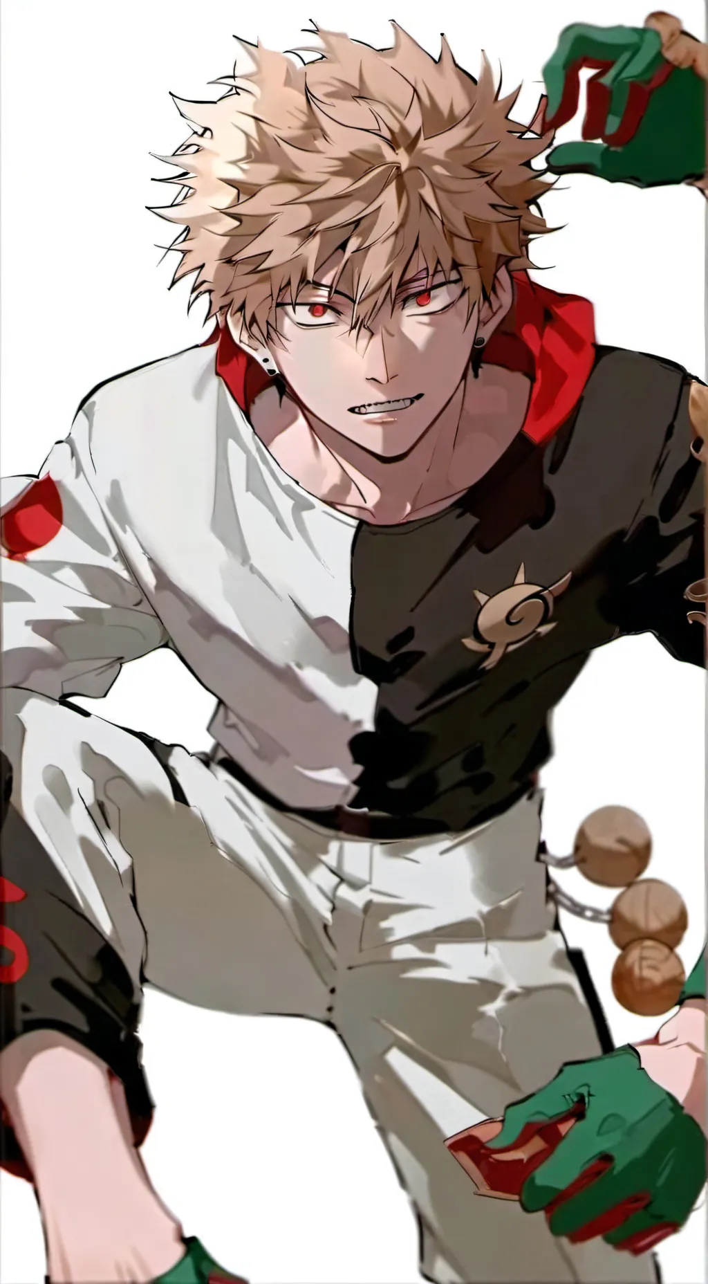 ai character: mha but bakugo background