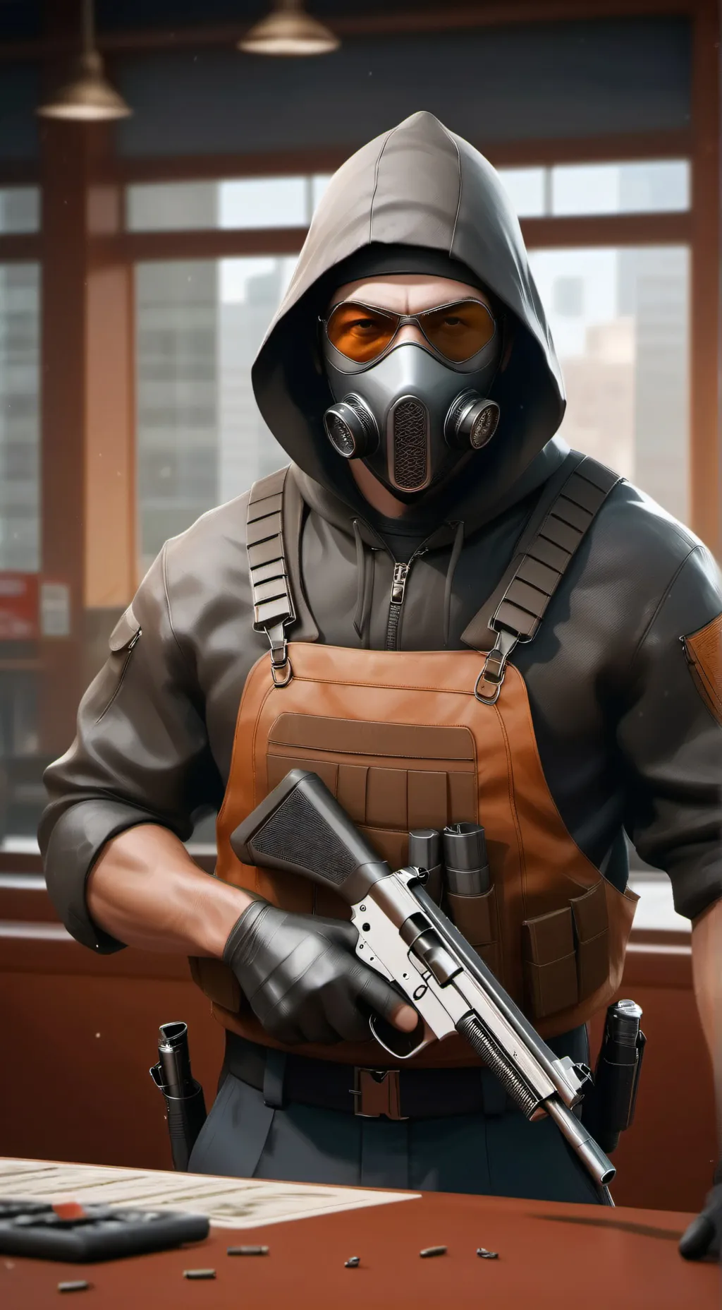 ai character: Robber background