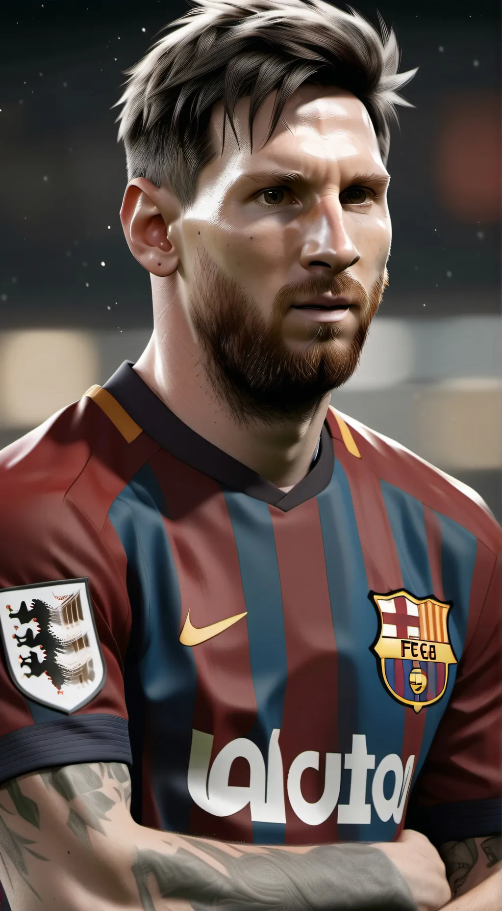 ai character: Messi jr background