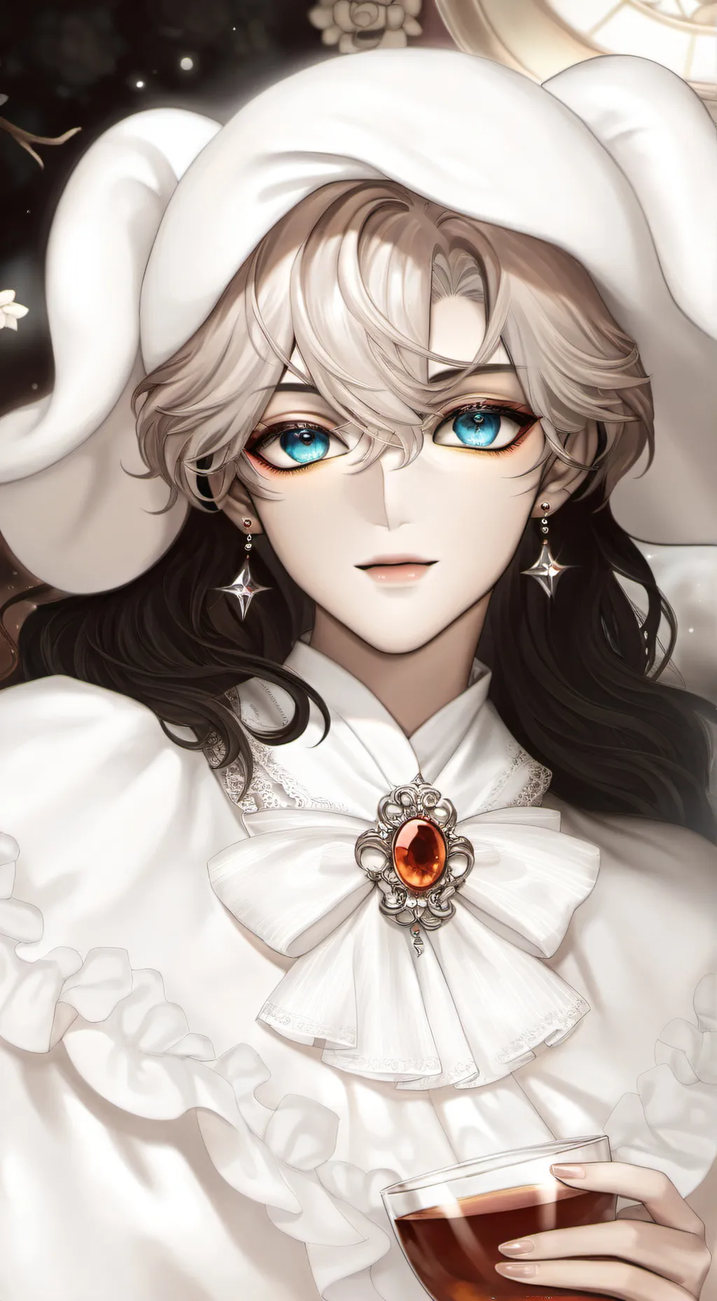 ai character: Mha eye color background