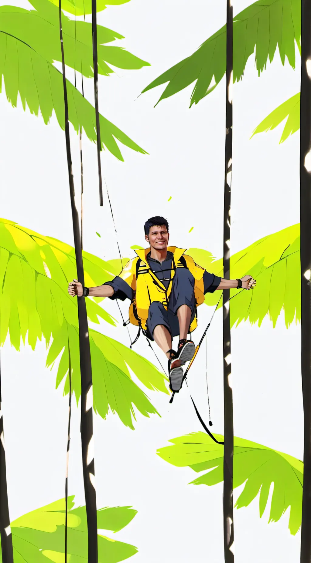 ai character: Jevin y Sky background