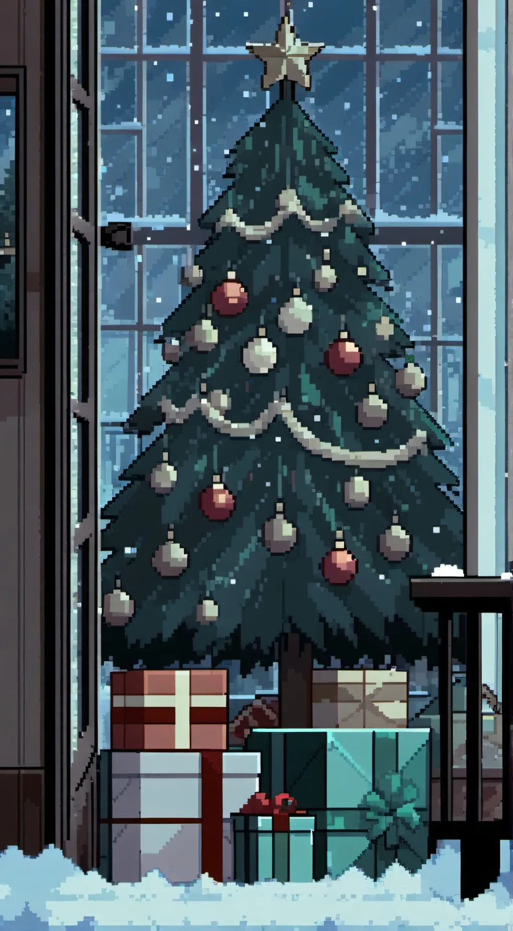 ai character: kny Christmas 😝 background