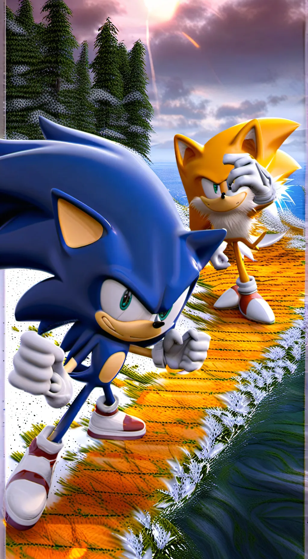 ai character: Sonic 2 background