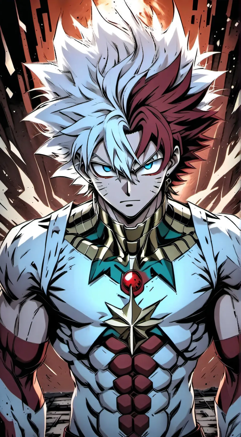 ai character: Mha treat  background