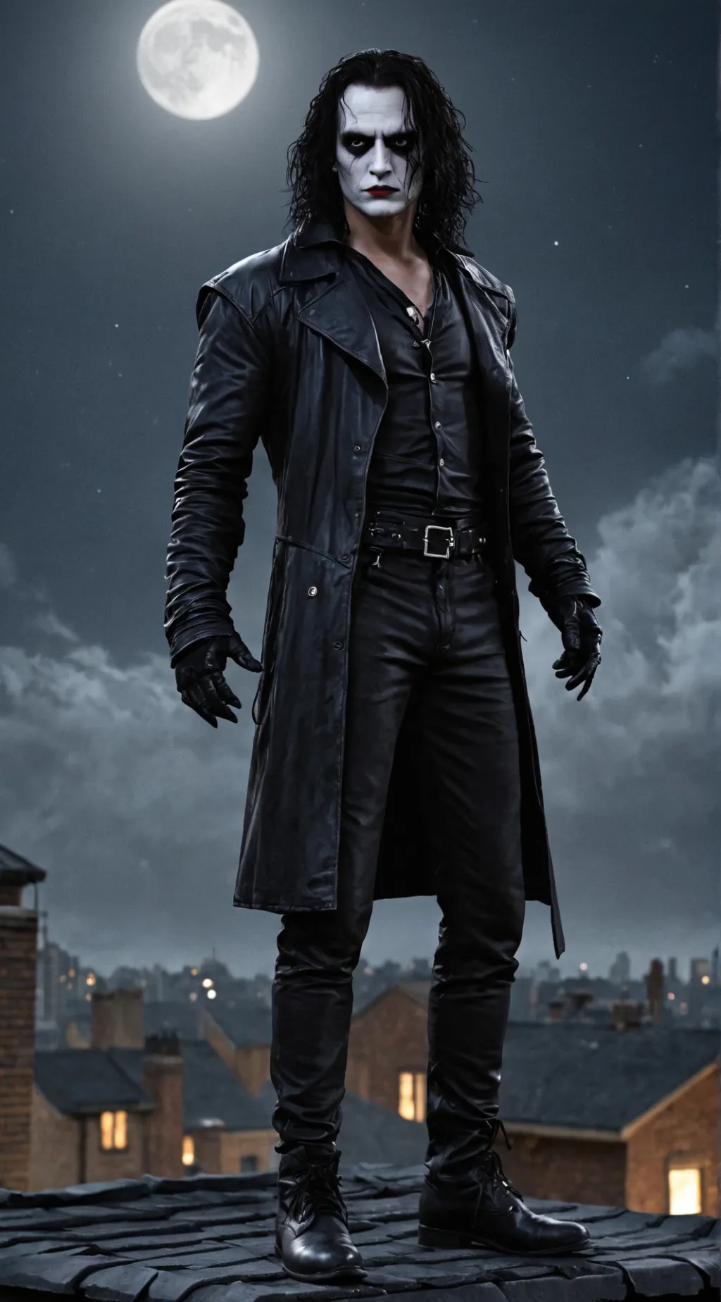 ai character: The Crow background