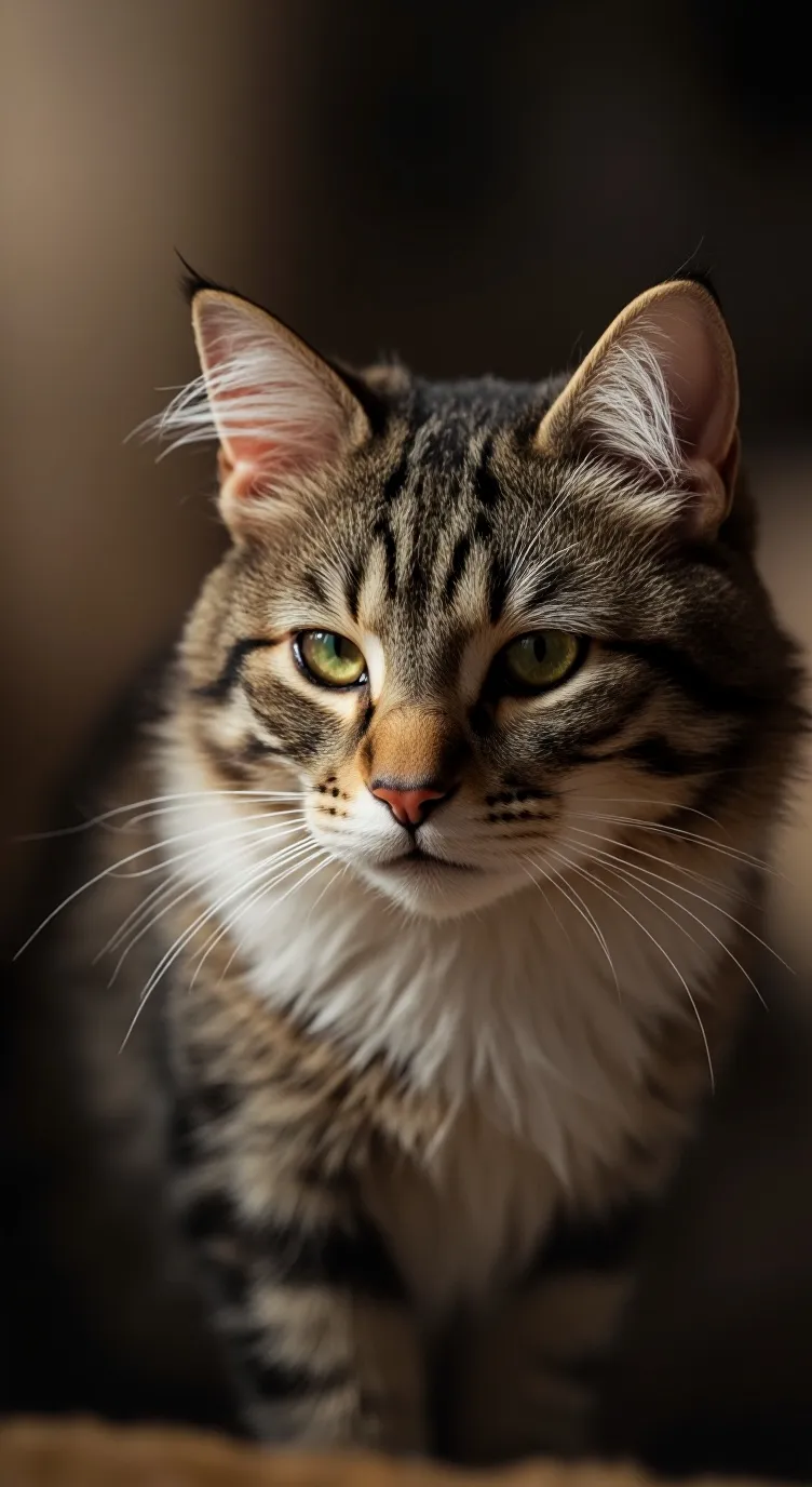 ai character: bad baby kitten background